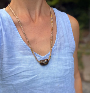 Magic Bean Ceramic Necklace