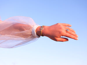 Straw Into Gold Woven Bracelet - Air