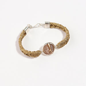 Straw Into Gold Woven Bracelet - Earth