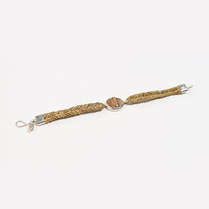 Straw Into Gold Woven Bracelet - Earth