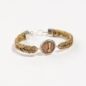 Straw Into Gold Woven Bracelet - Earth