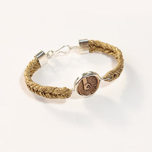 Straw Into Gold Woven Bracelet - Water