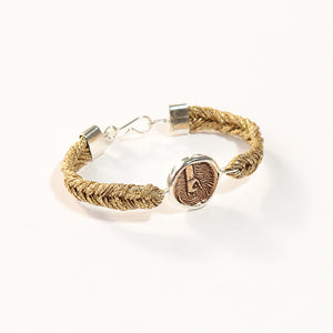 Straw Into Gold Woven Bracelet - Water