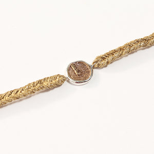 Straw Into Gold Woven Bracelet - Water