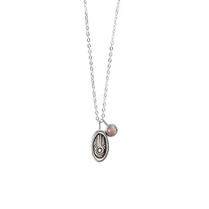 Water Elementos Charm and Gemstone Necklace