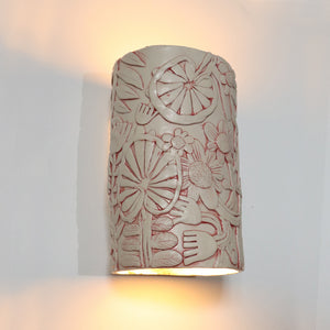 Channel of Light Sconce - Pressed Flowers