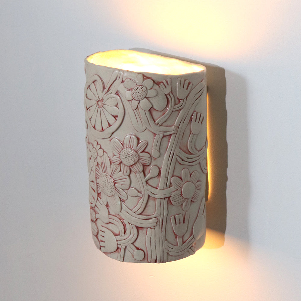 Channel of Light Sconce - Pressed Flowers