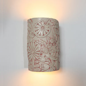 Channel of Light Sconce - Pressed Flowers