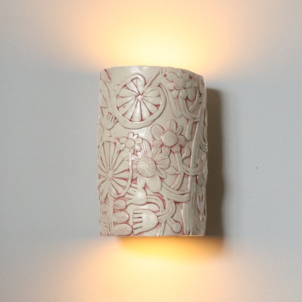 Channel of Light Sconce - Pressed Flowers