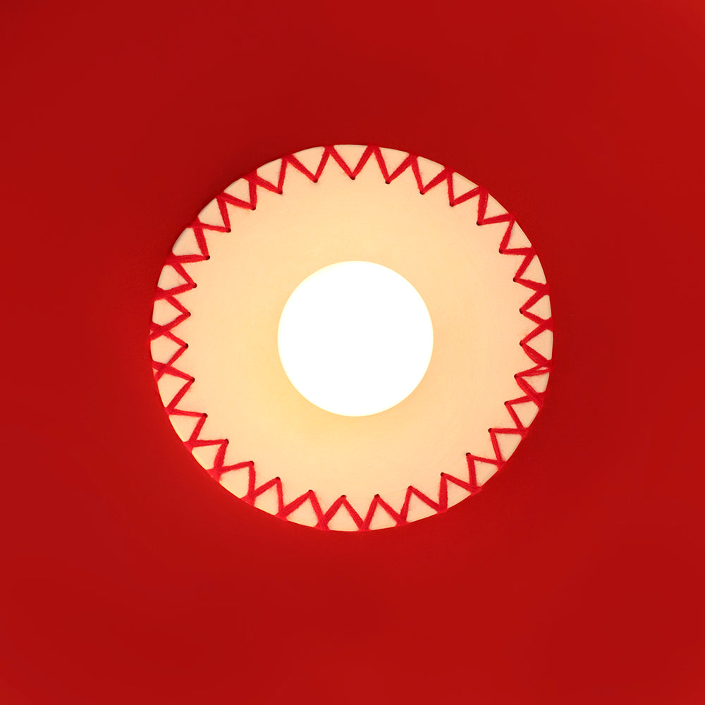 Cross Stitch Flush Mount Light