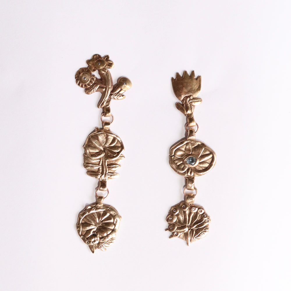 Flora Triptych Earrings