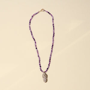 Flora Necklace with Amethyst Beads