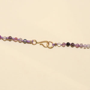 Flora Necklace with Amethyst Beads