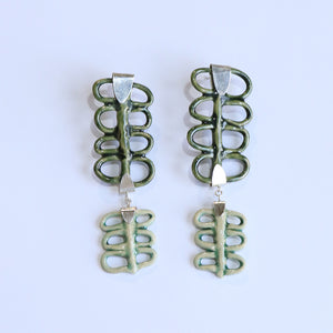Green Arch Earrings