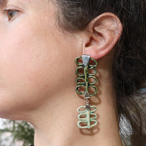 Green Arch Earrings