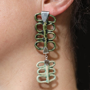 Green Arch Earrings