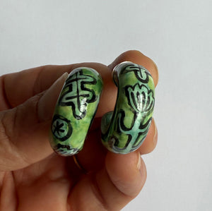 Green Folklore Hoops