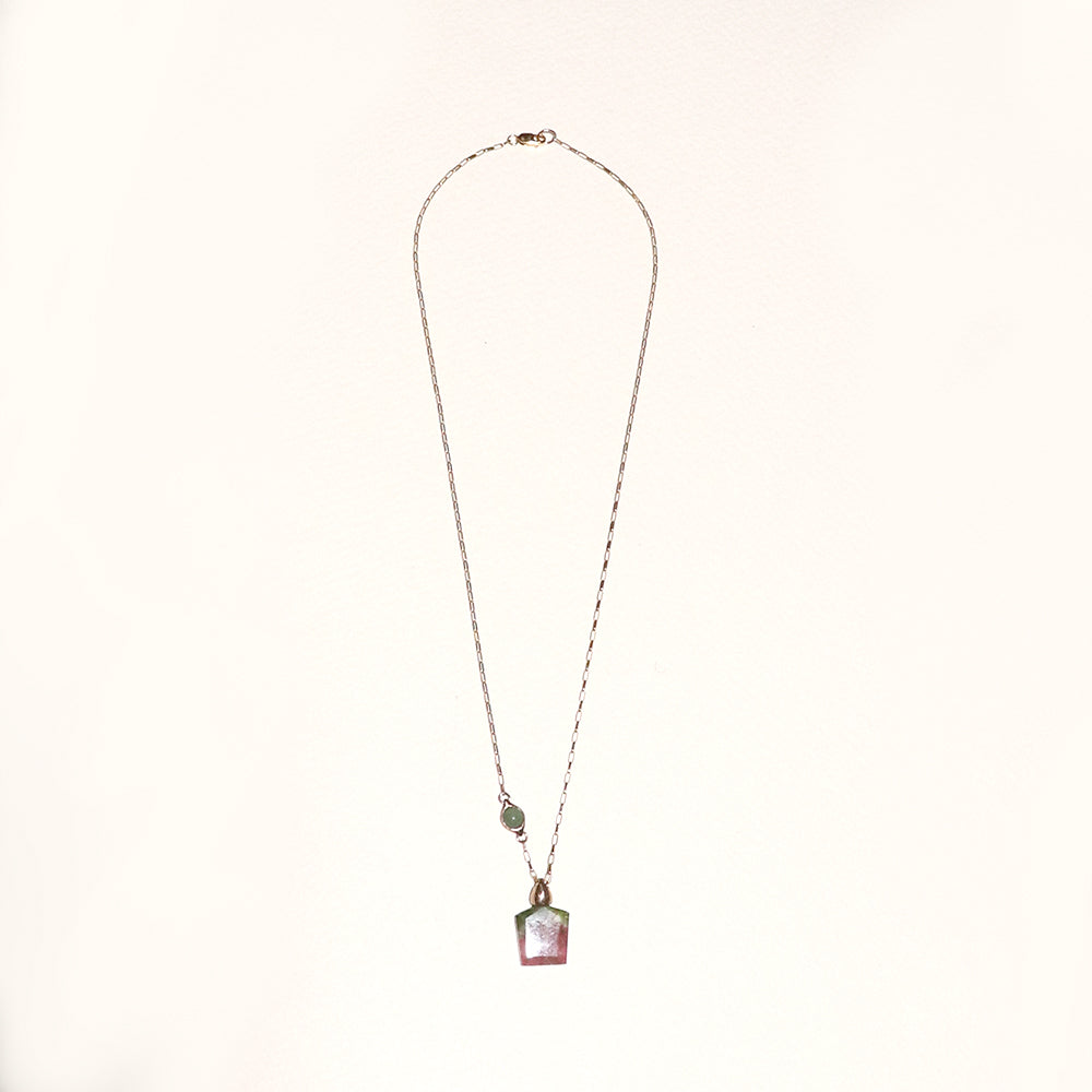 Tourmaline Shield Necklace