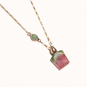 Tourmaline Shield Necklace