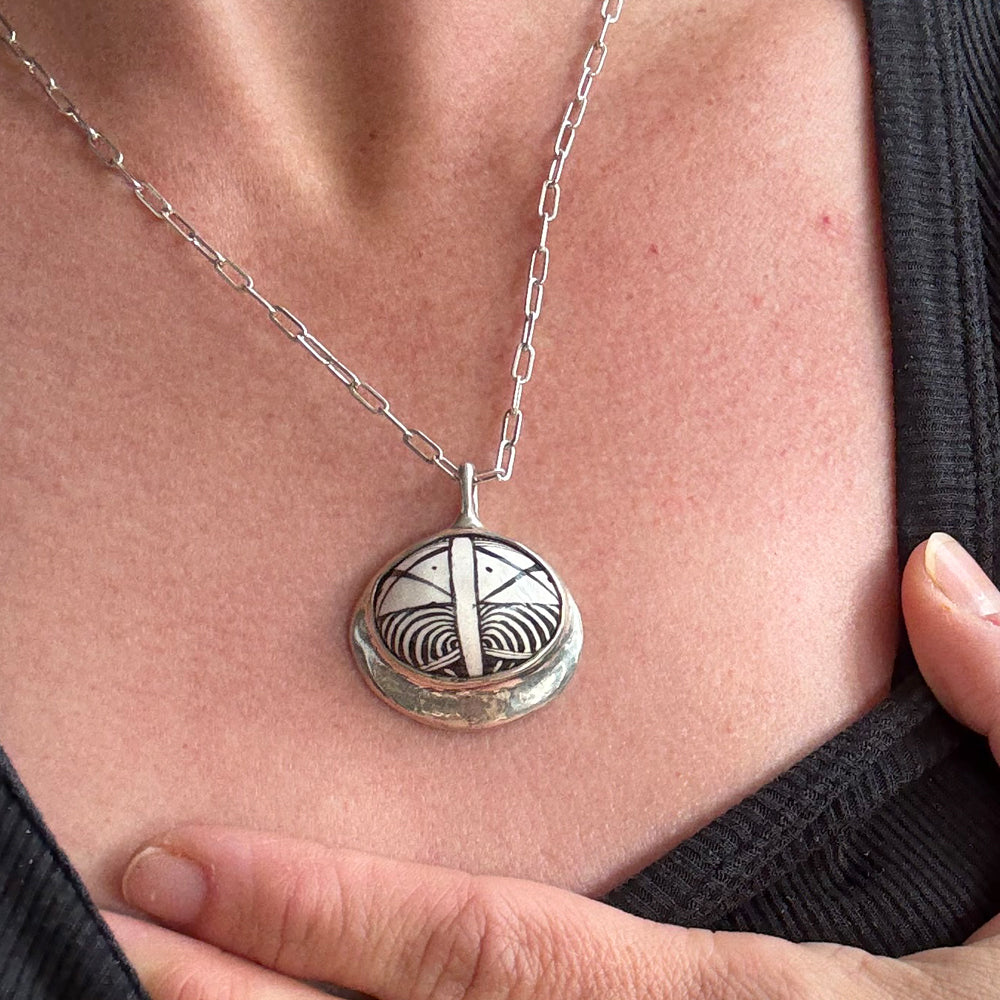 Old Oraibi Silver Necklace - One of a Kind