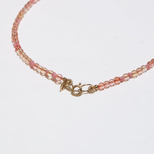 Rose Bead Pressed Flower Necklace