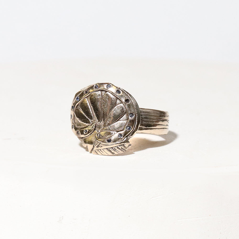 Pressed Flower Halo Ring - Made to Order