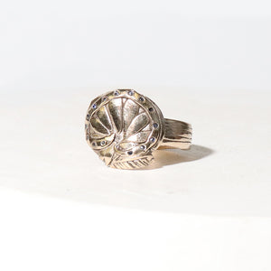 Pressed Flower Halo Ring - Made to Order