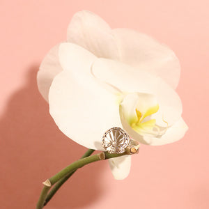 Pressed Flower Halo Ring - Made to Order