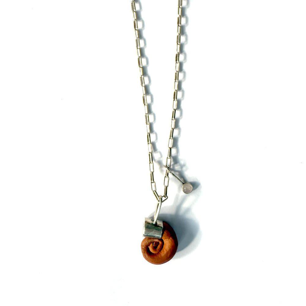 Ram's Horn Drop Necklace