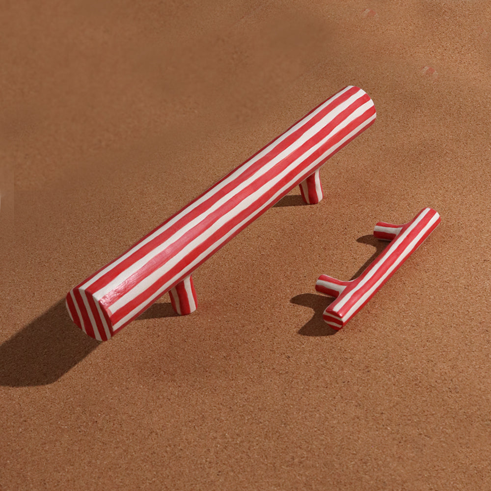 Small Striped Drawer Pull