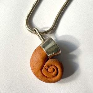 Ram's Horn Long Serpent Chain Necklace