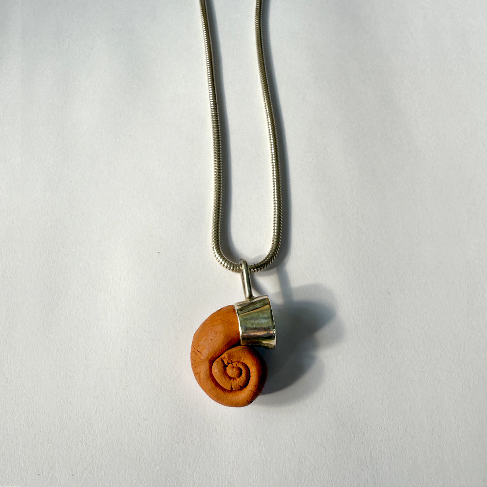 Ram's Horn Long Serpent Chain Necklace