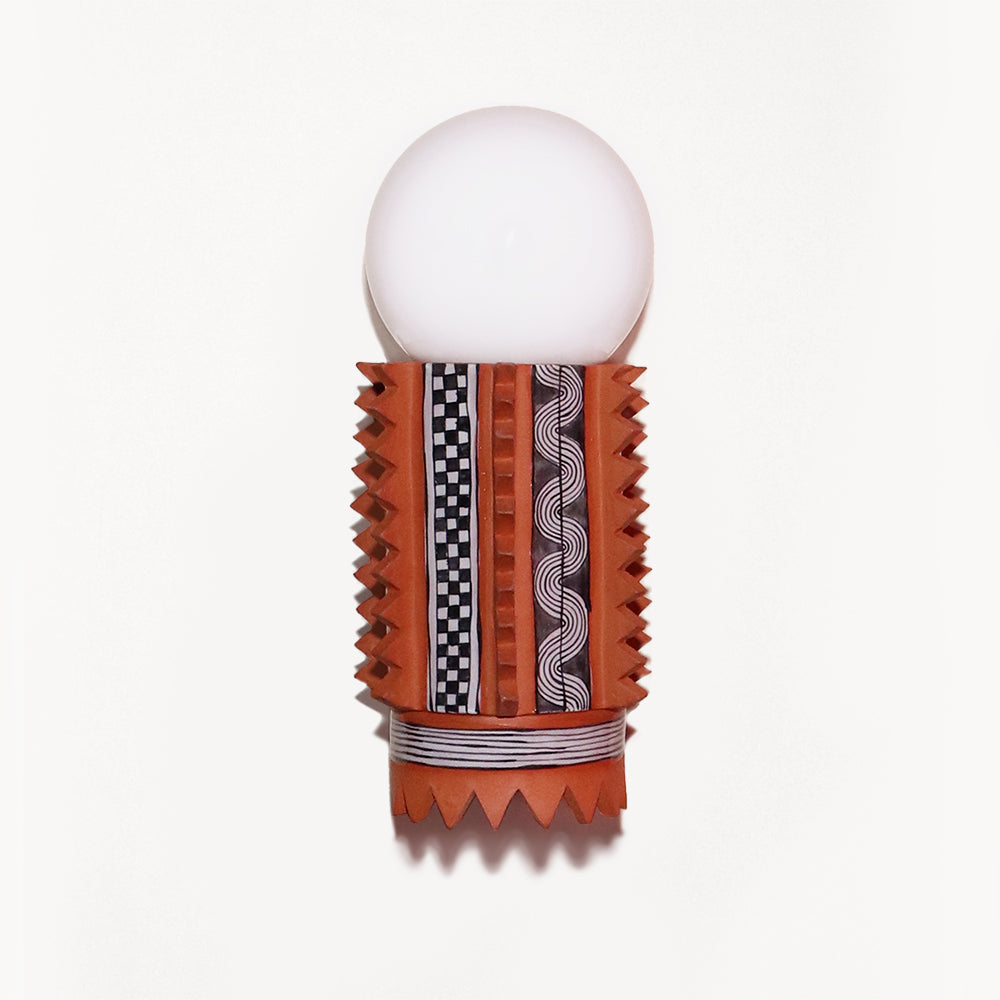 Spiked Terra Cotta Sconce