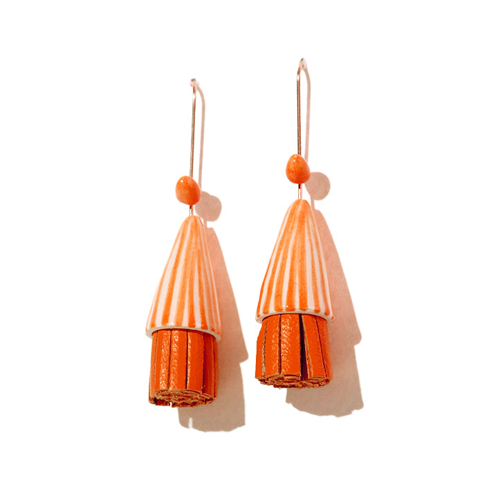 Kalyptos Earrings - Big Top Orange