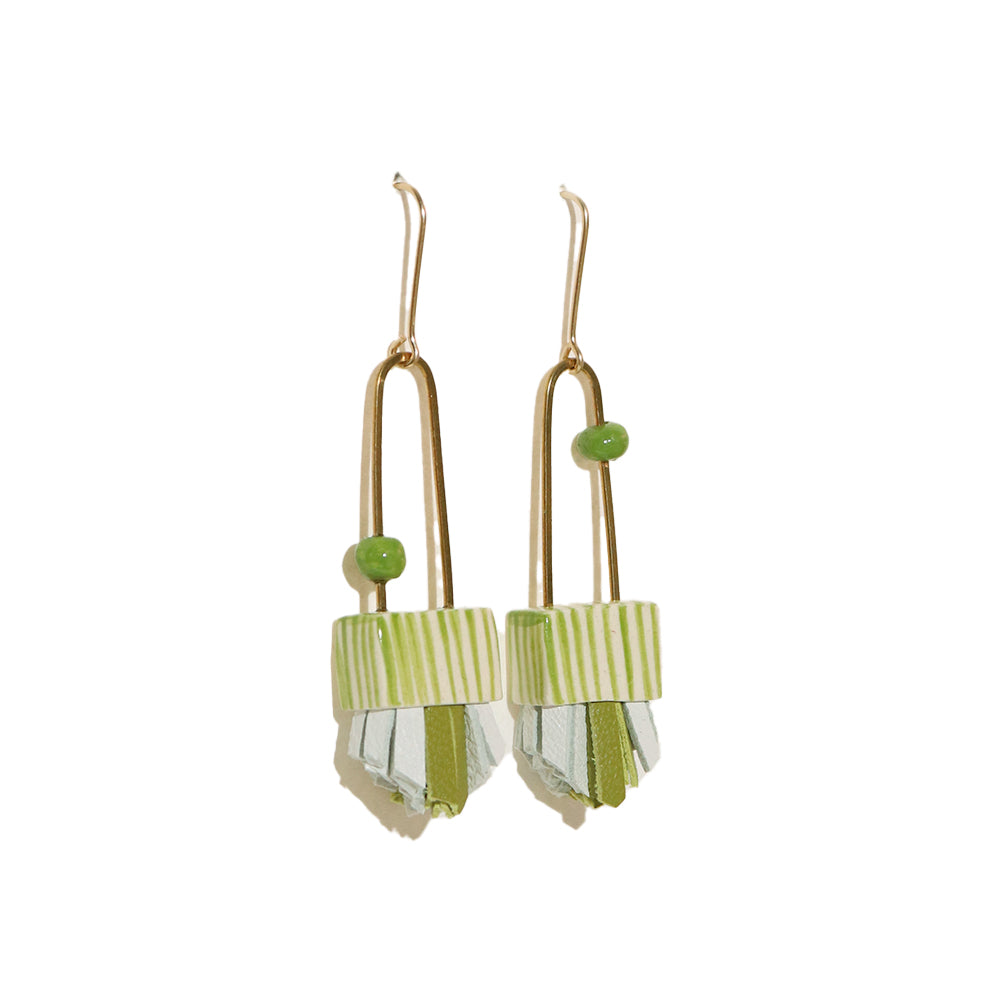 Regalo Shortie Earrings - Big Top Green