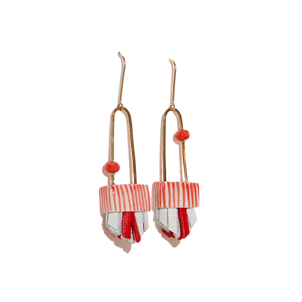 Regalo Shortie Earrings - Big Top Red