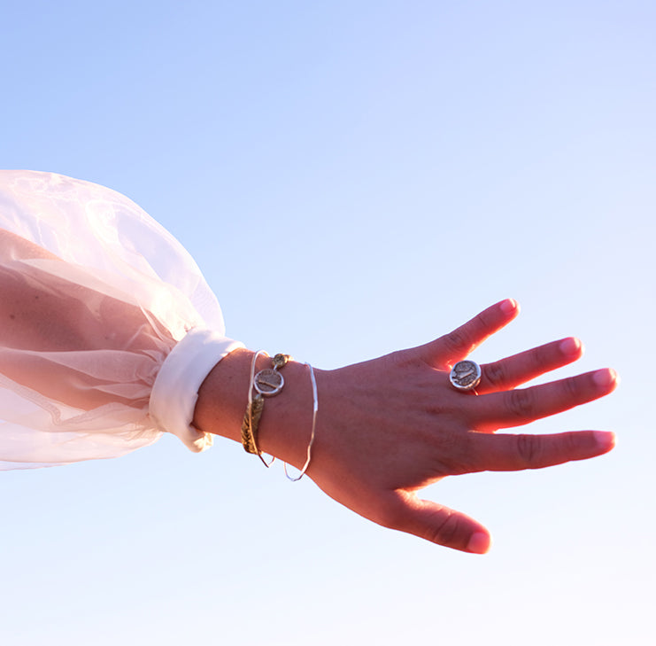 Straw Into Gold Woven Bracelet - Air