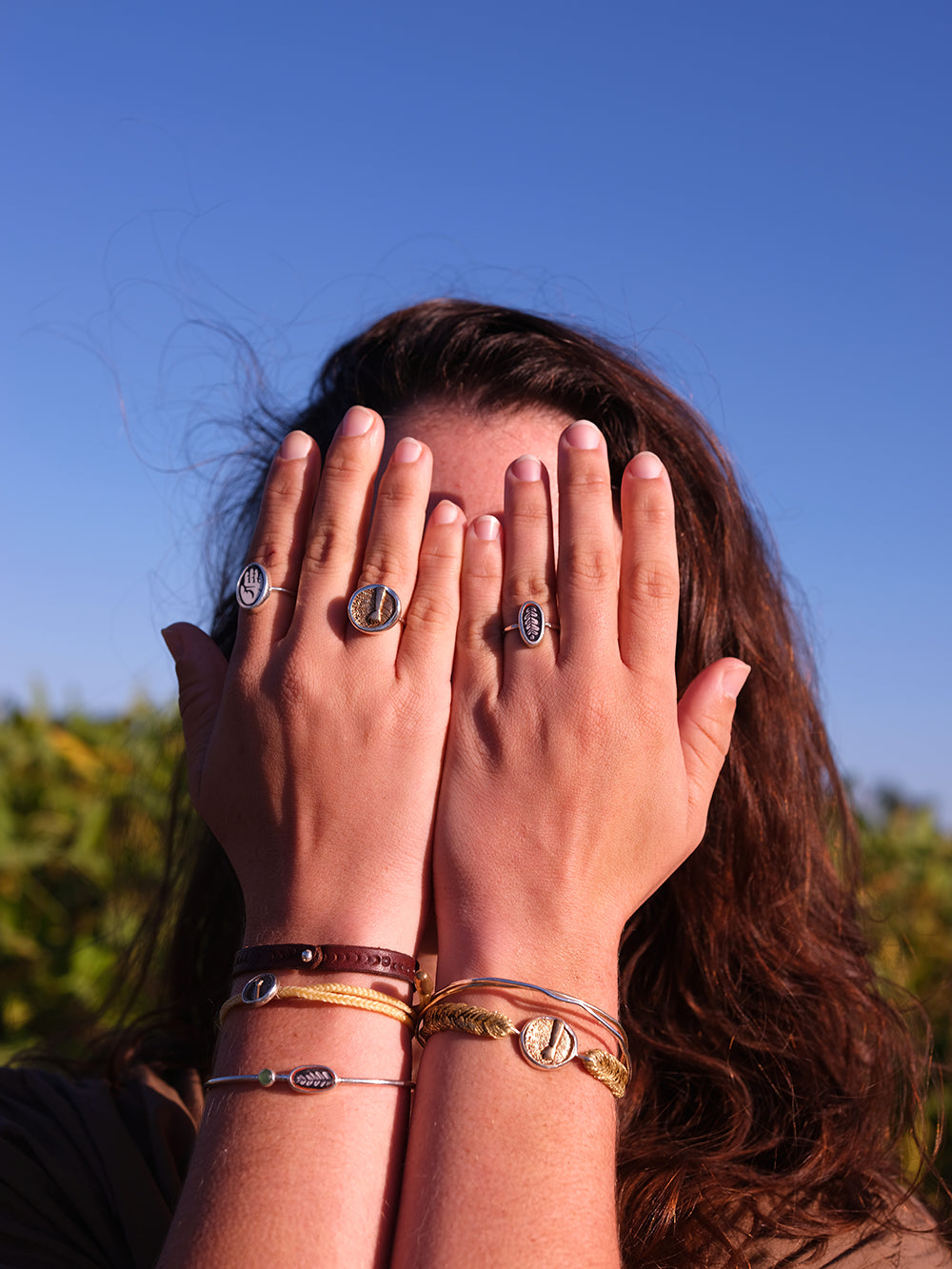 Straw Into Gold Woven Bracelet - Earth