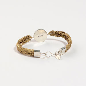 Straw Into Gold Woven Bracelet - Earth