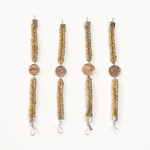 Straw Into Gold Woven Bracelet - Earth
