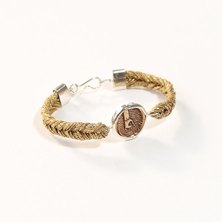 Straw Into Gold Woven Bracelet - Water