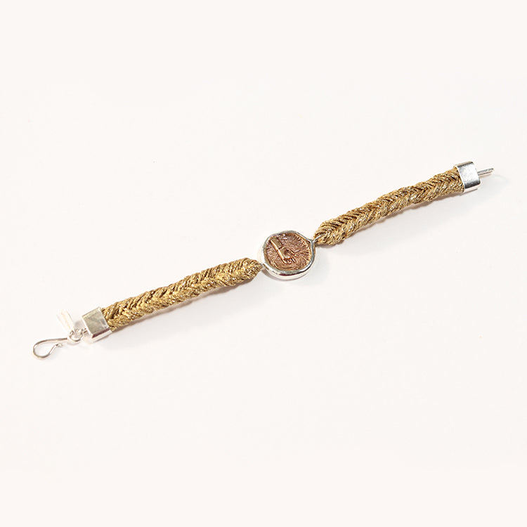 Straw Into Gold Woven Bracelet - Water