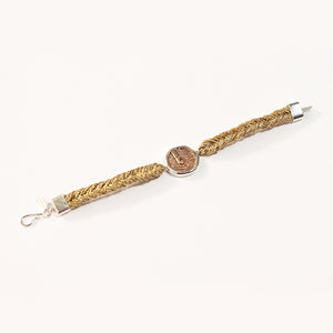 Straw Into Gold Woven Bracelet - Water
