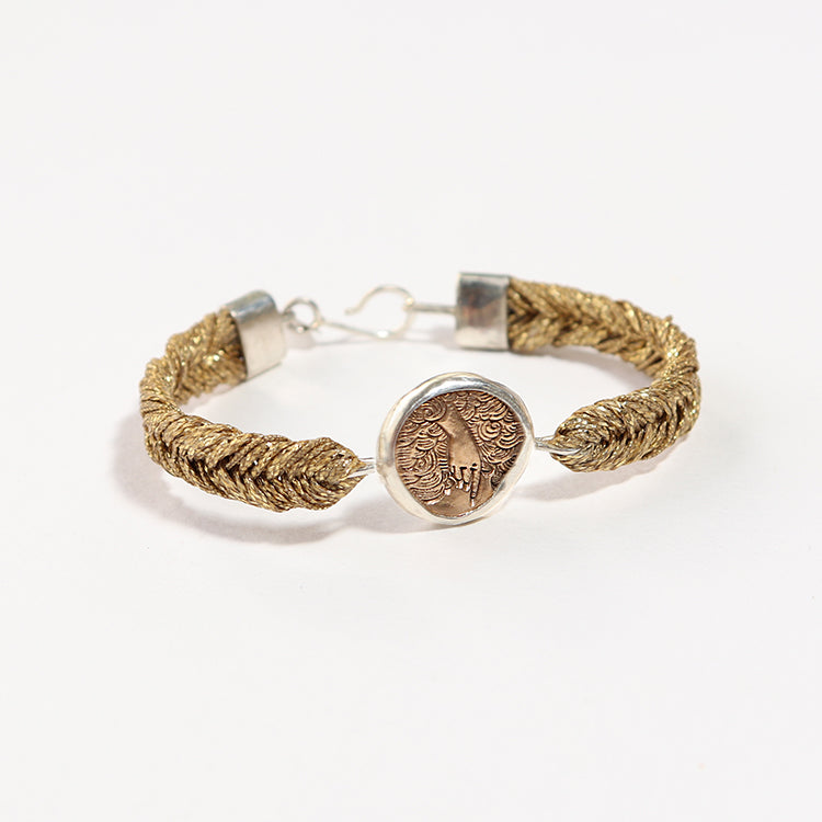 Straw Into Gold Woven Bracelet - Air