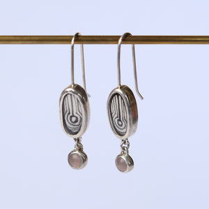 Water Elementos Gemstone Charm Earrings