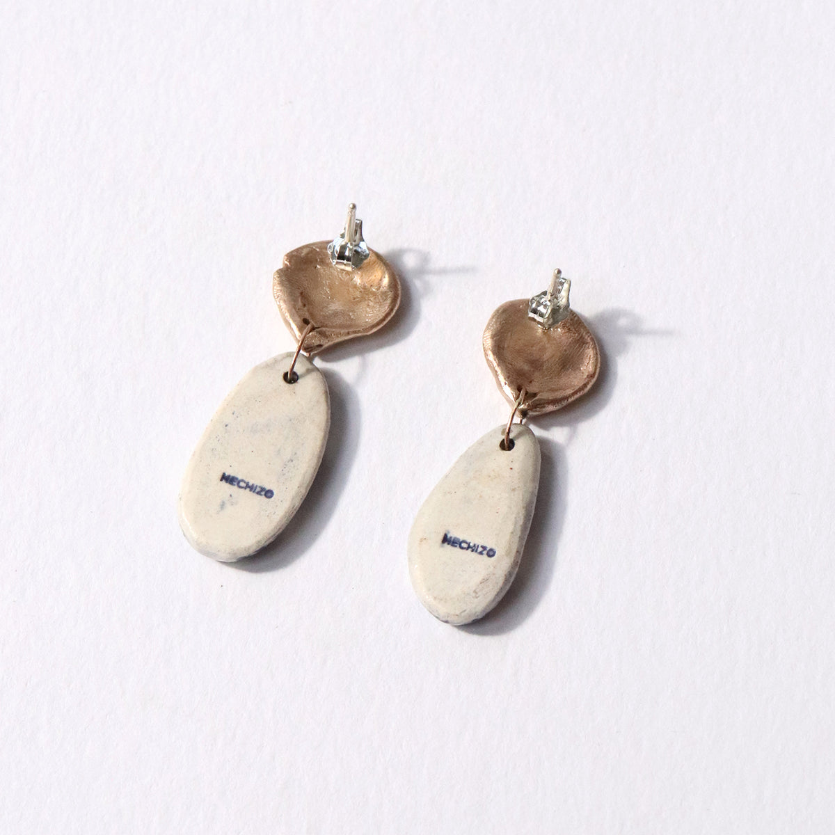 Flora Blue Pendant Earrings