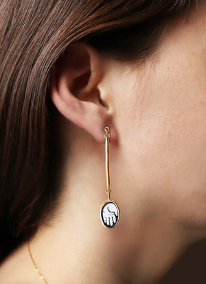 Bronze Link Manifest Earrings
