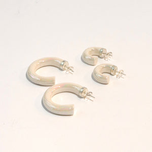 Pearlized Hoops - Small