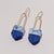 Regalo Shortie Earrings - Blue Swirl