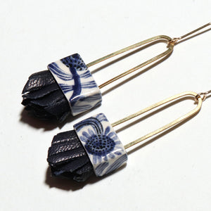 Regalo Shortie Earrings - Flora Blue